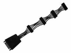 Silverstone CP06-E4 SATA cable 0.19 m Black 