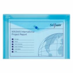 Snopake Polyfile Foolscap Blue- 5 Files