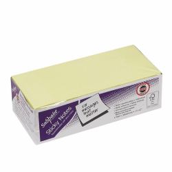 Snopake FSC Sticky Notes Yellow 100 Sheets- 12 Packs