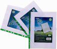 Snopake Bio Multi Punched Pocket Polypropylene A4 55 Micron Red Strip Embossed Top Opening Clear [Pack 100]