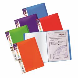 Snopake Rainbow Display Book 24 Pocket / 48 sides to view A4 Assorted- 5 Books