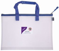 Snopake EVA Mesh HC Project Zippa Bag A3 Blue- 1 Bag