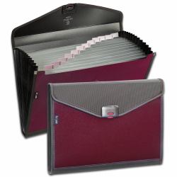 Snopake Zeon Organiser 13 part Foolscap Ruby- 1 Organiser