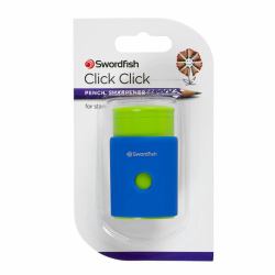 Snopake Click Click Pencil Sharpener Blister- 12 Blisters of 1