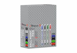Snopake S-Tixx Multicoloured Ball Point Pen - 1 Box of 50 pens