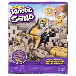 Spin Master Kinetic Sand , Dig N' Demolish Playset with 1lb Play Sand & Toy Truck, Sensory Toys for Kids Ages 5 and up 