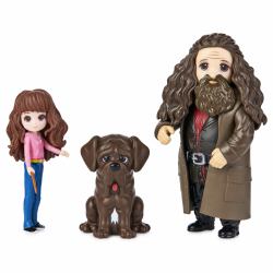 Wizarding World Harry Potter, Magical Minis Hermione and Rubeus Hagrid Friendship Set with Creature, Kids Toys for Ages 5 and up 