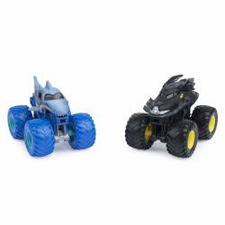 Spin Master Monster Jam , Official Batman Vs. Megalodon Die-Cast Monster Trucks, 1:64 Scale, Kids Toys for Boys Ages 3 and up 