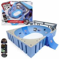 Spin Master Tech Deck , Daewon Mega Bowl, X-Connect Park Creator, Customizable and Buildable Ramp Set with Exclusive Fingerboard, Kids Toy for Ages 6 and up 