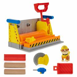 Spin Master Rubble & Crew , Rubble’s Workshop Playset, Construction Toys with Kinetic Build-It Sand & Rubble Action Figure, Kids Toys for Boys & Girls Ages 3+ 