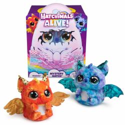 Spin Master Hatchimals Alive, Mystery Hatch Draggle, Surprise Interactive Toy & Egg with Mist, Lights & Sounds [Styles May Vary], Kids Toys for Girls & Boys 