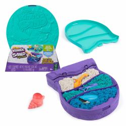 Spin Master Kinetic Sand , Project Planet Deep Sea with 24oz Play Sand & Sea Creature Tools, Sustainably Minded Eco Friendly Materials, Sensory Toys for Kids 