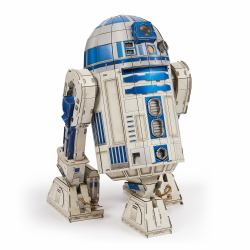 Spin Master 4D Build , Star Wars R2-D2 Cardstock Model Kit 201 Pcs | Star Wars Toys Desk Decor | Building Toys | 3D Model Kits for Adults & Teens 12+ 