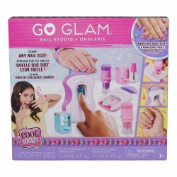 Spin Master Cool Maker , GO GLAM Studio Nail Kit, Style 200 Nails, 4 Designs, 2 Polish Applicators & Mask [Packaging May Vary], Arts and Crafts for Ages 7 and up 