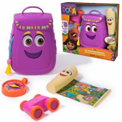 Spin Master Dora, My Adventure Backpack, with Explorer Accessories‚ A Retractable Map, Toy Binoculars & Compass, Kids Toys for Girls & Boys Ages 3 and Up 