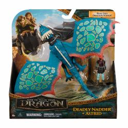 Spin Master DreamWorks Dragons , How to Train Your Dragon, Deadly Nadder & Astrid, Viking Duo Action Figures, Kids Toys for Boys Ages 4 and up 