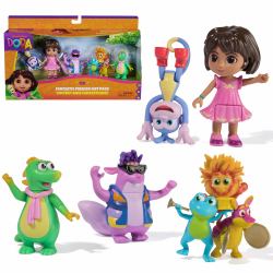 Spin Master Dora, Fantastic Friends Gift Pack with Dora, Boots, Tico, Isa, and the Fiesta Trio, Toy Figures, Kids Toys for Girls & Boys Ages 3 and Up 