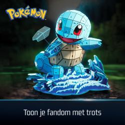 Spin Master 4D Build , Pokémon Squirtle 3D Model Kit, Pokémon Figure, Kanto First Partner Collection, Desk Décor, 180 Pieces, for Ages 12 & Up 