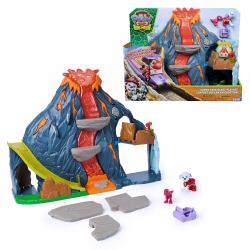 Spin Master PAW Patrol : The Dino Movie, Super Lava Blast Volcano Playset with Lights & Sounds, Marshall and Rhubarb Action Figures, Preschool Toys for Boys & Girls Ages 3+ 