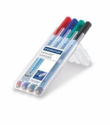 Staedtler Lumocolor correctable 305 marker 4 pc[s] Green, Black, Blue, Red 