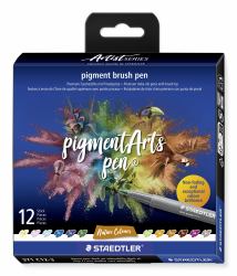 Staedtler Pigment Arts Brush Pen Nature Colors felt pen Multicolour 12 pc[s] 