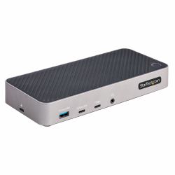 StarTech.com USB-C Triple Monitor Docking Station for MacBook Pro / Air M1 M2 M3 M4 M5 & Windows, Universal 4K HDMI DP Dock, Thunderbolt Compatible, 100W Laptop Charging 
