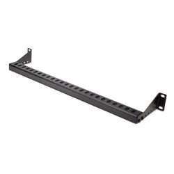StarTech.com 1U Rack Mountable Cable Lacing Bar w/Adjustable Depth, Cable Support Guide For Organized 19" Racks/Cabinets, Horizontal Cable Guide For Patch Panels/Switches/PDUs 