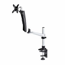 StarTech.com Monitor Desk Mount For 27in 16:9 or 30in 21:9 Ultrawide Screens, VESA 75x75/100x100, Tool-Less Arm Adjustments, C-Clamp/Grommet, Spring-Assisted Arm 