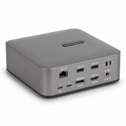 StarTech.com Thunderbolt 5 Universal Docking Station, Multi-Display Hub, 8K 60Hz or 4K 144Hz, 120Gbps Bandwidth Boost, 140W PD, 30W Phone Charging, USB 10Gbps, 2.5G LAN 