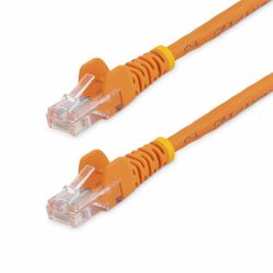 StarTech.com Cat5e Ethernet Patch Cable with Snagless RJ45 Connectors - 5 m, Orange 