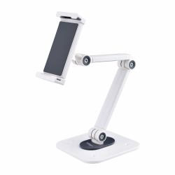 StarTech.com Adjustable Tablet Stand for Desk - Wall Mountable - Capacity 2.2lb [1kg] - Ergonomic Articulating Universal Tablet Stand - Tablet Holder for Desk Pivot/Swivel/Rotate 
