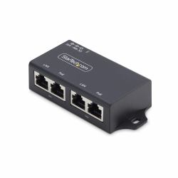 StarTech.com 2-Port Gigabit Midspan PoE+ Injector, 10/100/1000Mbps, PoE+ [802.3af/at], 30W, 1Gbps Ethernet, Wall Mountable, Unmanaged Inline Power Over Ethernet 