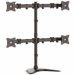 StarTech.com Quad-Monitor Desktop Stand - Articulating - For up to 27" [17.6lb/8kg] Displays 