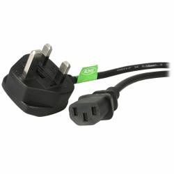 StarTech.com 3ft [1m] UK Computer Power Cable, BS 1363 to C13, 18AWG, 10A 250V, Replacement AC Power Cord, Kettle Lead / UK Power Cord, PC Power Supply Cable, TV Power Cable 