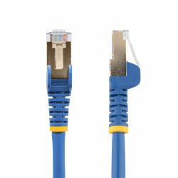 StarTech.com 30ft CAT6a Ethernet Cable - 10 Gigabit Shielded Snagless RJ45 100W PoE Patch Cord - 10GbE STP Network Cable w/Strain Relief - Blue Individually Tested/Wiring is UL Certified/TIA 
