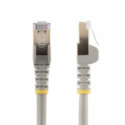 StarTech.com 9ft CAT6a Ethernet Cable - 10 Gigabit Shielded Snagless RJ45 100W PoE Patch Cord - 10GbE STP Network Cable w/Strain Relief - Gray Individually Tested/Wiring is UL Certified/TIA 