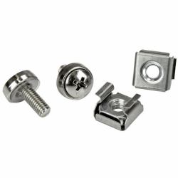 StarTech.com 100 Pkg M5 Mounting Screws and Cage Nuts for Server Rack Cabinet 