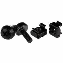 StarTech.com M5 x 12mm - Screws and Cage Nuts - 50 Pack, Black 