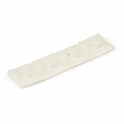 StarTech.com 100 Pack Cable Tie Mounts with Adhesive Tape for 0.13 in. [3.2 mm] Wide Ties - Nylon/Plastic Zip Tie Mounts - Electrical/Network Cable Wrap Mounts / 94V-2 Fire & UL Rated - TAA 