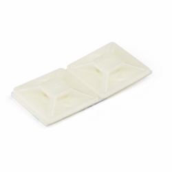 StarTech.com 100 Pack Cable Tie Mounts with Adhesive Tape for 0.18 in. [4.6 mm] Wide Ties - Nylon/Plastic Zip Tie Mounts - Electrical/Network Cable Wrap Mounts / 94V-2 Fire & UL Rated TAA 
