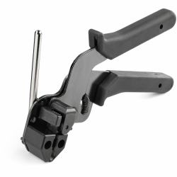 StarTech.com Metal Cable Tie Tool - Metal Zip Tie Tightener Tool - Stainless Steel Cable Tie Installation Gun - Tensioning & Cutting Zip Ties Tool - Tensioner & Cutter for Metal Tie Wrap - TAA 