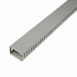 StarTech.com Open Slot Cable Management Raceway with Cover, 3"[75mm]W x 2"[50mm]H - 6.5ft[2m] length - 1/4"[8mm] Slots, PVC Network Cable Hider/Wall Wire Duct, Max 180 Cables, UL Listed - TAA 