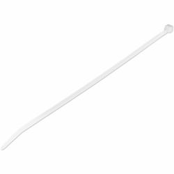 StarTech.com 10"[25cm] Cable Ties - 1/8"[4mm] wide, 2-5/8"[68mm] Bundle Diameter, 50lb[22kg] Tensile Strength, Nylon Self Locking Zip Ties w/Curved Tip, 94V-2/UL Listed, 1000 Pack - White - TAA 
