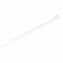 StarTech.com 4"[10cm] Cable Ties - 1/16"[2mm] wide, 7/8"[22mm] Bundle Diameter, 18lb[8kg] Tensile Strength, Nylon Self Locking Zip Ties with Curved Tip - 94V-2/UL Listed, 100 Pack - White 
