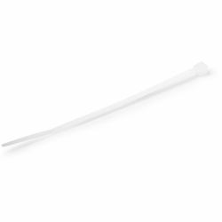 StarTech.com 4"[10cm] Cable Ties - 1/16"[2mm] wide, 7/8"[22mm] Bundle Diameter, 18lb[8kg] Tensile Strength, Nylon Self Locking Zip Ties with Curved Tip - 94V-2/UL Listed, 1000 Pack - White 