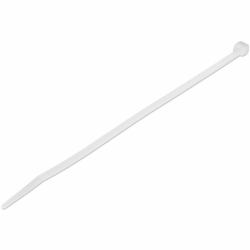 StarTech.com 8"[20cm] Cable Ties - 1/8"[4mm] wide, 2-1/8"[55mm] Bundle Diameter, 50lb[22kg] Tensile Strength, Nylon Self Locking Zip Ties with Curved Tip - 94V-2/UL Listed, 100 Pack - White 
