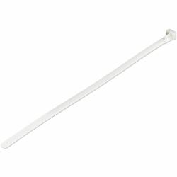 StarTech.com 10"[25cm] Reusable Cable Ties - 1/4"[7mm] wide, 2-1/2"[65mm] Bundle Dia. 50lb[22kg] Tensile Strength, Releasable Nylon Ties, Indoor/Outdoor, 94V-2/UL Listed, 100 Pack - White 