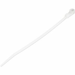 StarTech.com 6"[15cm] Cable Ties with Mounting Hole - 1/8"[3mm] wide, 1-1/2"[40mm] Bundle Dia. 40lb[18kg] Tensile Strength, Nylon 66 Self Locking Ties w/Screw Hole, UL Listed, 100 Pack - TAA 