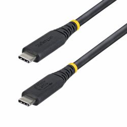 StarTech.com 1m [3ft] USB4 Cable, 40Gbps, USB-IF Certified USB-C Cable, 240W PD, 8K 60Hz/4K 240Hz DP2.1 DP40, TPE Jacket, Thunderbolt 4 Compatible - Black USB-C Cord 