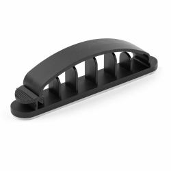 StarTech.com 100 Pack Cable Management Clips - Self Adhesive 6 Slot Cable Comb - Resusable Desktop USB/Computer/Ethernet/AV Cord Organizer - Sticky Cable Holders - Nylon Cable Clamp UL Rated - TAA 